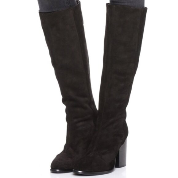 rag & bone Ashby High Suede Leather Boot In Black, 37 - Picture 1 of 8